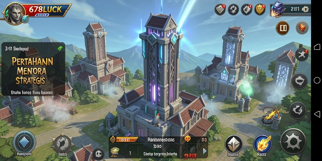 Gameplay Tower Defense yang mendebarkan di 678LUCK.