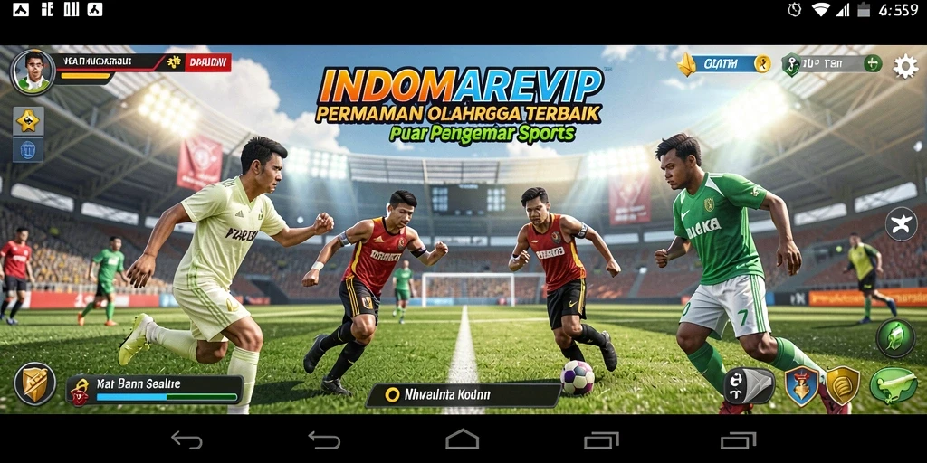 Screenshot gameplay INDOMAREVIP menampilkan aksi seru dalam olahraga.