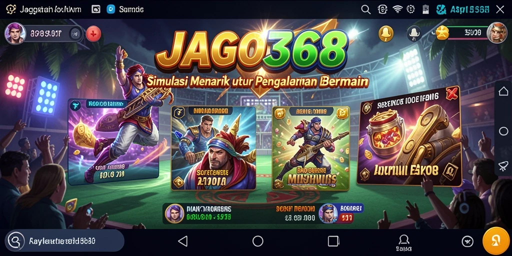 Screenshot utama JAGO368 menampilkan gameplay yang menarik dan interaktif.