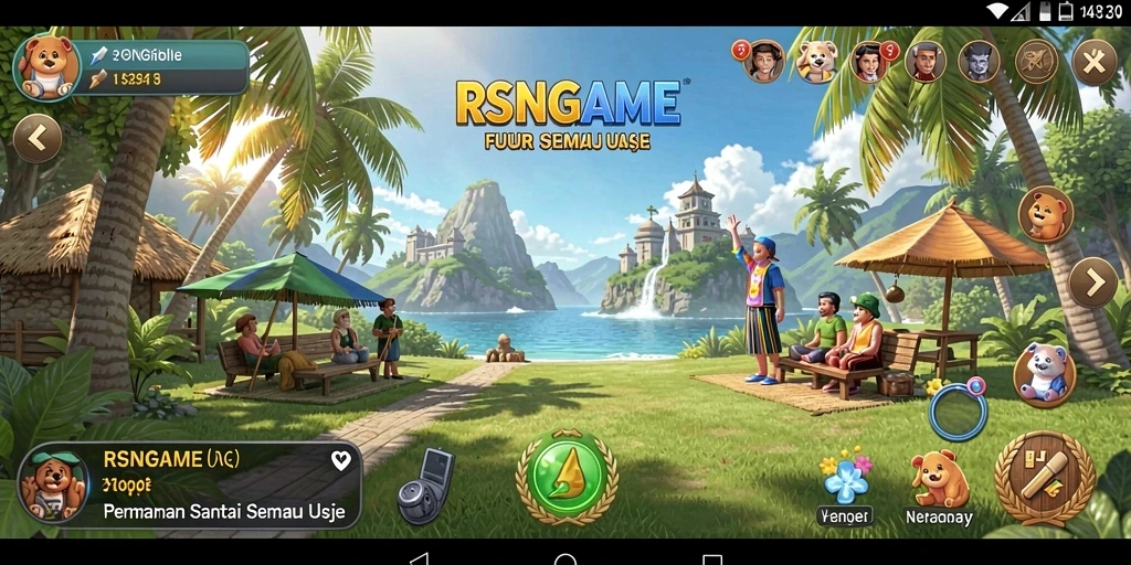 Screenshot gameplay RSNGAME yang menunjukkan keseruan bermain casual.