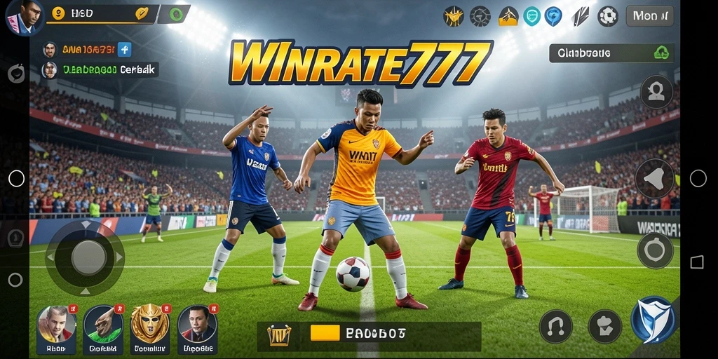Gameplay seru di WINRATE777 yang menggambarkan kompetisi olahraga.